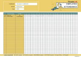This is a little bit different sheet because here this sheet is for a single employee for a whole year. 43 Free Printable Attendance Sheet Templates Templatelab