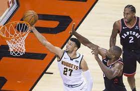 nba常规赛掘金险胜猛龙106比103豪取六连胜 basketball basketball court aptos