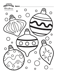 How to make these printable christmas ornaments: Printable Christmas Colouring Pages The Organised Housewife