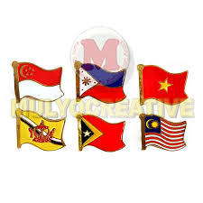 Dianggotai oleh filipina, thailand & malaysia. Bendera Negara Asia