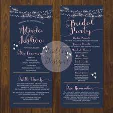 Programs Diy Winter Wedding Wedding Program Examples Wedding Program Fans