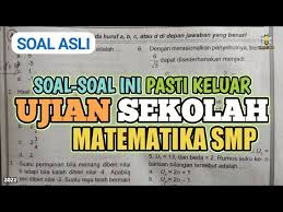 Setelah ac dimatikan, suhunya naik 4 0 c setiap menit. Soal Asli Ujian Sekolah Matematika Smp Tahun 2021 21 40 Youtube
