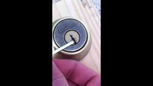 Very very light torque (just touch) to the. Lock Picking A Deadbolt Fast Youtube
