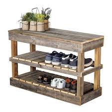 Buy Barnwood Shoe Rack By Del Hutsondesigns On Dot Bo Wood Shoe Rack Bench With Shoe Storage Diy Shoe Rack
