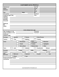 Hairdresser Customer Profile Template Hair Salon Names Home Hair Salons Small Salon