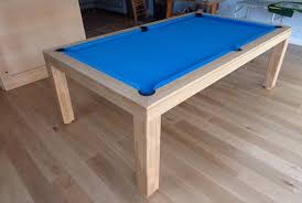 7ft English Modern Pool Table Colour Oak 0 With A Simonis Electric Blue Cloth Pool Table Modern Pool Table Pool Table Dining Table