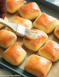 After a bit of searching i found this recipe and edited it a little.usually i half the recipe. Texas Roadhouse Rolls Immaculate Bites