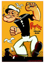 Strong To The Finish Vintage Cartoon Popeye The Sailor Man Popeye Cartoon