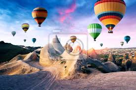 For those interested in checking out popular landmarks while visiting kemer, rose hotel is located a short distance from çaliş tepesi (2.3 mi) and kemer cumhuriyet meydanı (2.9 mi). Fototapeta Kolor Balony W Wschodzie Slonca Niebie Kapadocja Turcja Na Wymiar Lot Kapadocja Turcja Redro Pl
