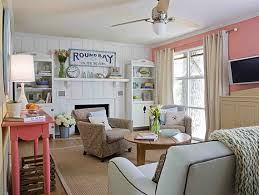 A Fun Family Friendly Room With Crisp Familiar Colorful Styling Today S New Cottage Style Cottage Style Decor Cottage Style Homes Beach Style Decorating