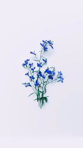 Pink, spring, flower, plant, floral design, fashion accessory. Esthetics Archive On Twitter Blue Flower Wallpaper Ravenclaw Aesthetic Blue Aesthetic