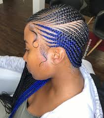 Black And Burgundy Lemonade Braids Blue And Black Lemonade Braids Lemonade Braids Hairstyles Hair Styles Braided Hairstyles