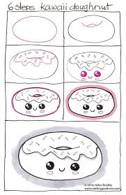 How To Draw A Kawaii Donut Or Should That Be Learn To Draw A Doughnut Step By Step Easy Drawings Drawings Drawing Tutorial