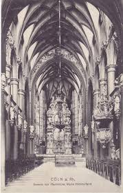 Der romanische kirchturm ist ein zeuge dieses gotteshauses. 5000 Koln Kirche Maria Himmelfahrt Marzellenstrasse Innenansicht Trenkler Leipzig Nr 368157547 Oldthing Ansichtskarten Nordrhein Westfalen