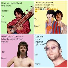 The 20 best valentine's day cards to send your special someone. Valentine S Cards Set 2 Beatlescirclejerk