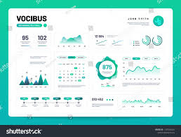 Infographic Dashboard Admin Panel Interface With Green