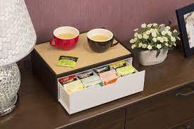 Kitchen drawer tea organization from martha stewart. Robot Check Tea Storage Tea Box Storage Tea Bag Organizer