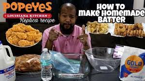 How To Make My Custom Frying Batter Recipe Popeye S Replica Recipe A Must See Video Batter Recipe Recipes Popeyes Spicy Chicken Recipe