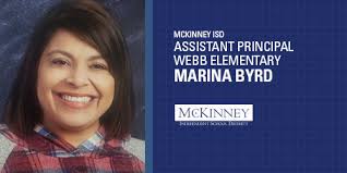 MISD is pleased to announce that Marina Byrd has been chosen to serve as AP  at Webb Elementary. The position became available recently when Webb AP  Nidia Cedillo accepted a principal position
