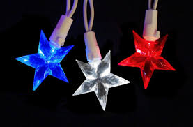 Set Of 30 Red White Blue 4th Of July Patriotic Led Star Lights White Wire Walmart Com Walmart Com