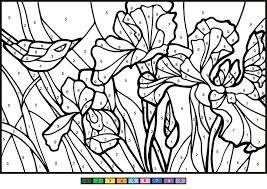 Sleeping beauty color by number. Irises Color By Number Coloring Page Free Printable Coloring Pages For Kids