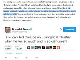 Violent protests in washington broke out ahead of. Rebecca Sinderbrand On Twitter Here S Donald Trump Today On The Pope And Also Donald Trump Last Week On Ted Cruz Https T Co Glwqkwucr6