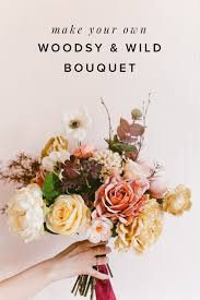 Purple wedding bouquet at montalvo arts center in saratoga, california. Make Your Own Woodsy Wild Bouquet Inspired By Autumn Ruffled