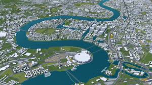 London City 3d Model 100km In 2020 London City City Model City