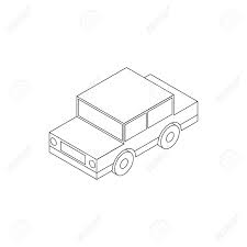 Make the canopy a trapezoid (that is, a rectangle with angled sides and a top line that's shorter than the bottom line). Toy Car Icon Isometric 3d Style Stock Photo Picture And Royalty Free Image Image 105748464