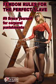 A Real Life Femdom: 9 Key Rules for the Perfect slave | The University of  Slavery and Servitude