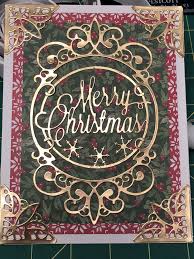 Christmas Card Using Spellbinders Tiara Rondelle Die Becca Feeken Cards Christmas Cards Spellbinders Cards