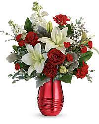 Hours may change under current circumstances Teleflora S Radiantly Rouge Bouquet In Las Cruces Nm Valentines Flowers Sympathy Flowers Affordable Flowers