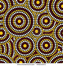 Australian Tribes Dot Pattern Vector Seamless Aboriginal Art Print With Concentric Sunny Circles Tr Aboriginal Dot Art Aboriginal Art Aboriginal Dot Painting