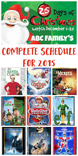 25 Days Of Christmas On Abc Family Mom S Messy Miracles Christmas Movies List 25 Days Of Christmas Kids Christmas Movies