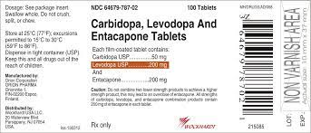 Carbidopa Levodopa And Entacapone Tablets