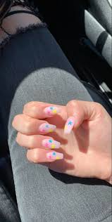 Star nail art design is known by many people, i think it can provide you with. Star Acrylic Coffin Nails Acrylic Nails Coffin Short Short Acrylic Nails Designs Short Acrylic Nails