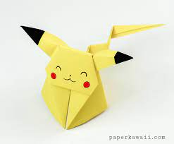 Origami Pikachu Tutorial Cute Origami Pokemon Paper Kawaii Origami Crafts Cute Origami Origami Tutorial