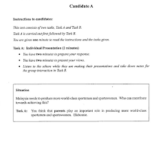 ~ you are given two minutes to prepare your responses. Contoh Soalan Muet Speaking