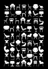 Affiche De Chaise Histoire De Chaises Chaises Retro Le Salon Scandinave In 2020 Iconic Chairs Retro Chair Art Chair