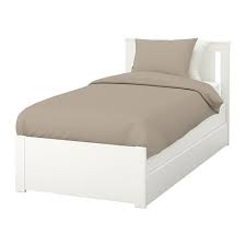 songesand bed frame with 2 storage boxes white twin ikea in 2021 bed frame with storage adjustable beds bed frame