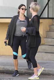 julianne hough and nikki reed enjoy an early morning gym session nikki reed grown out pixie thick hair styles
