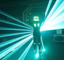 Illuminated LED dance Robot Costume With Remote Control