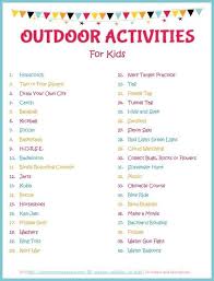 Over 30 Outdoor Activities For Kids Outdoor Activities For Kids Outside Activities For Kids Outside Games For Kids