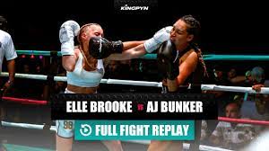 Elle Brooke Vs AJ Bunker Official Full Fight 