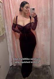 I have a small frame but big boobs & went party dress shopping but even the  fuller cup tops left me spilling out | The Sun