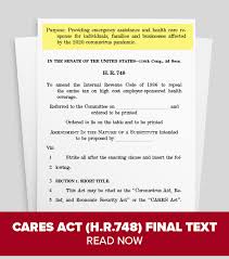 The information and services lendio provides should not be deemed a. Cares Act H R 748 And The Official Summary Of Supplemental Appropriation Cares Act H R 748 Full Text News News Open The Books