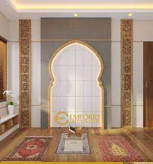 Pada dasarnya memiliki mushola di dalam rumah sangatlah berguna dan membantu anda dalam ibadah secara mudah. Desain Mushola Rumah 2 Lantai Cek Bahan Bangunan