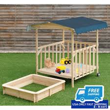 Outdoor Children Retractable Beach Cabana Sandbox With Canopy Baldahiny V Detskuyu Detskie Pesochnicy Pesochnicy