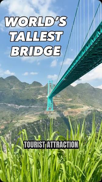 This is the Huajiang Bridge, now the highest bridge in the world and an  absolute modern engineering marvel., It transformed what was once a  grueling two-hour journey through this canyon into a simple ...