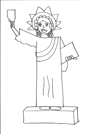 Outside The Box How I Taught First Graders To Draw The Statue Of Liberty Kindergarten Art Projects Homeschool Art American Symbols